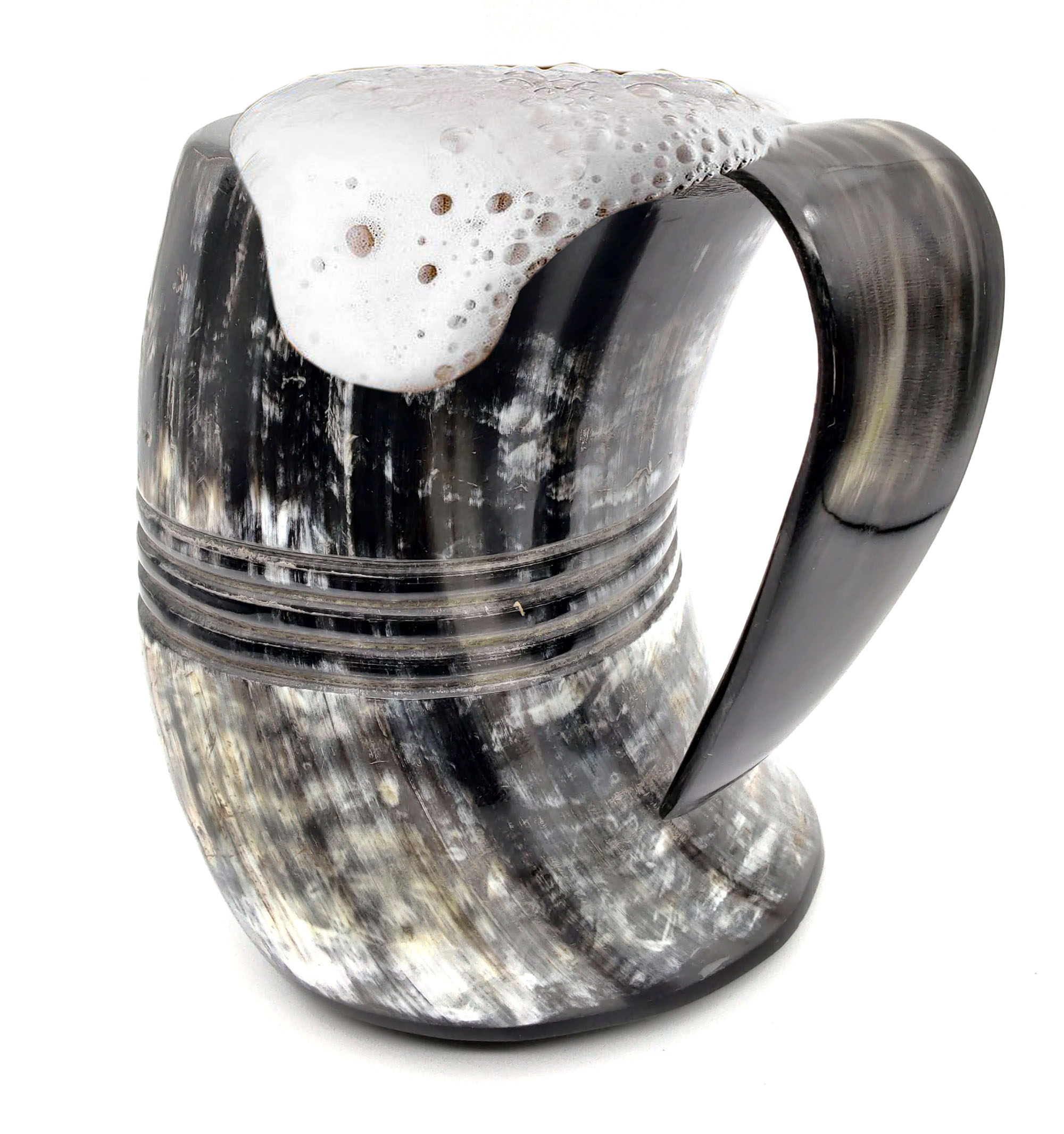 THOR HORN Viking Drinking Mug with Stand Genuine Natural 10 oz game of thrones 
