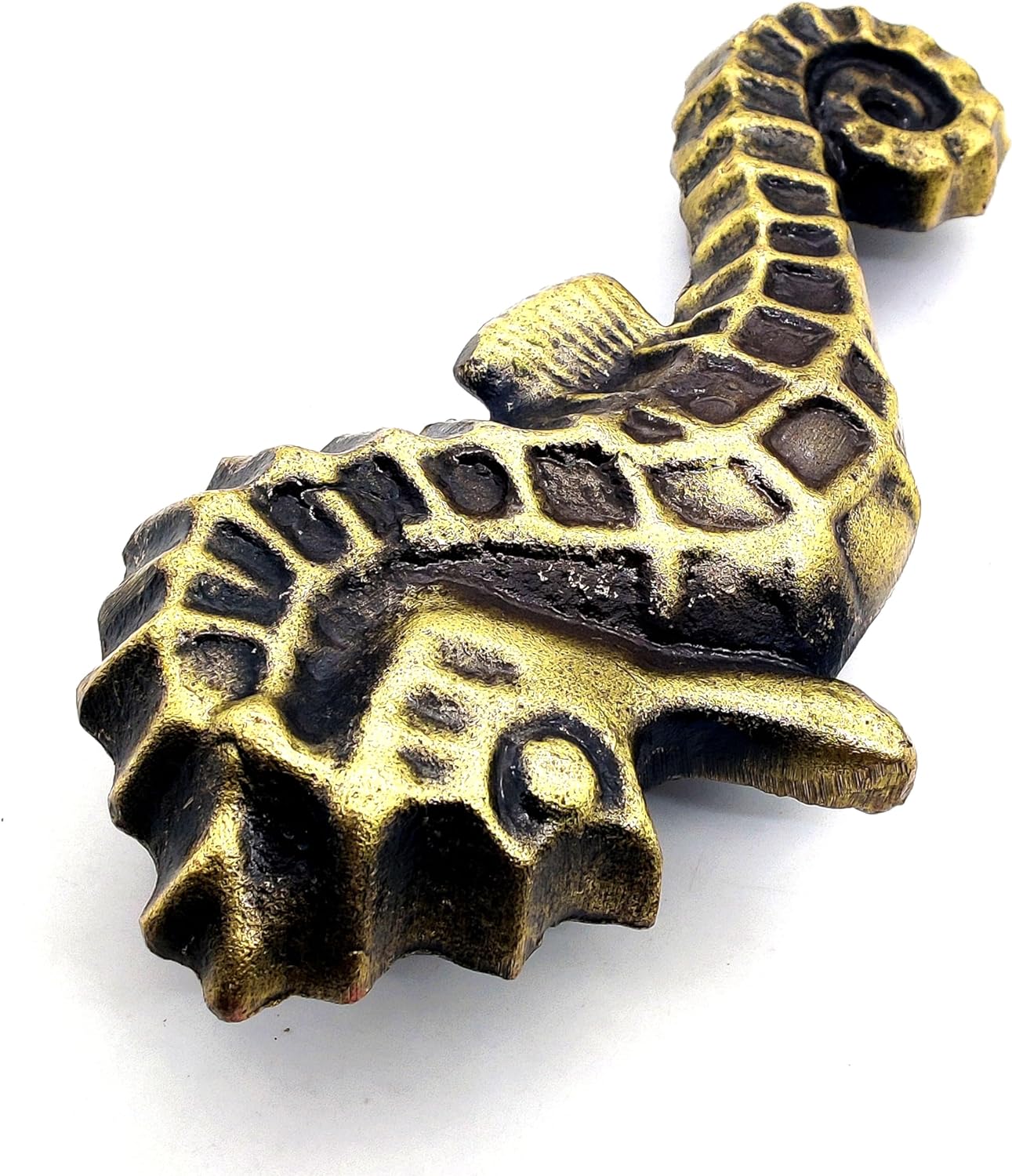 Heavy Duty Seahorse Door Knocker - Metal Antique Finish for Front Doors, Classic Vintage Design for Garden & Farmhouse Décor - Image 3