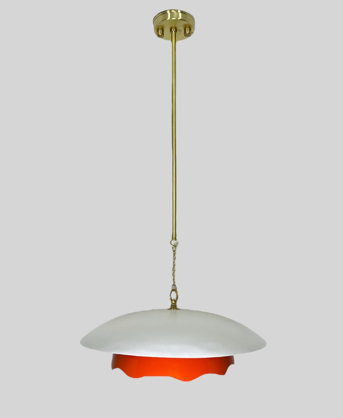 Minimalist Orange Pendant Light – Modern Lighting Fixture for Home Decor”