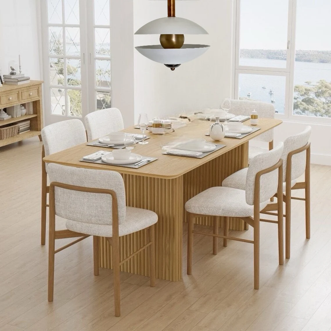 Handcrafted Pearl Brass Flush Mount Ceiling Light – Modern Home Decor