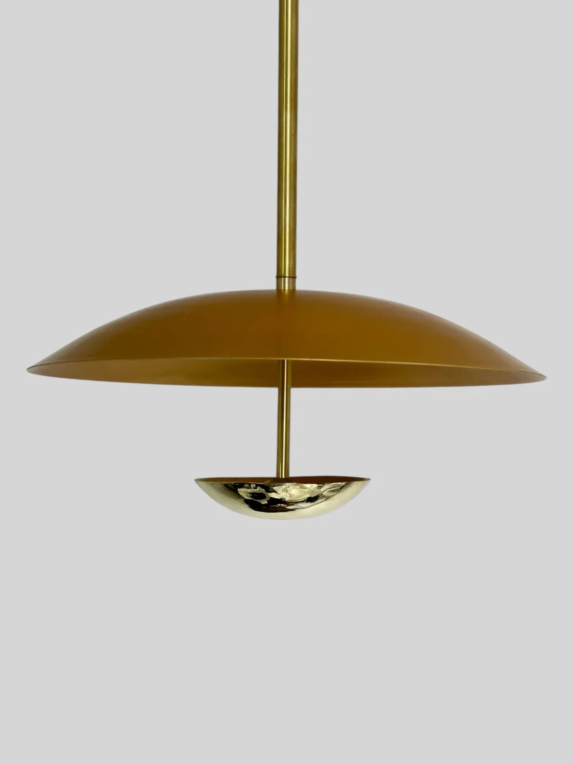 Handmade Brass Chandelier: Indian Gold Shade Light Fixture