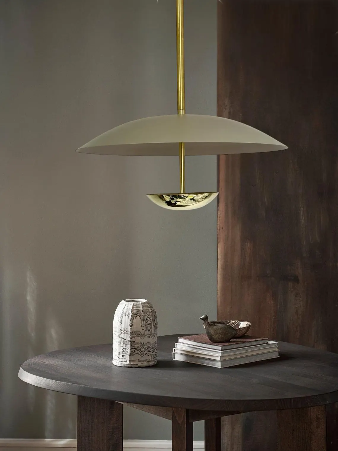 Handcrafted Brass Chandelier: Modern Metal Lighting Fixture