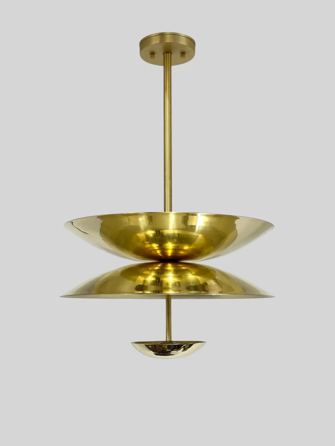 Vintage Style 2-Light Brass Chandelier With Brass Finish – Unique Home Decor Lighting