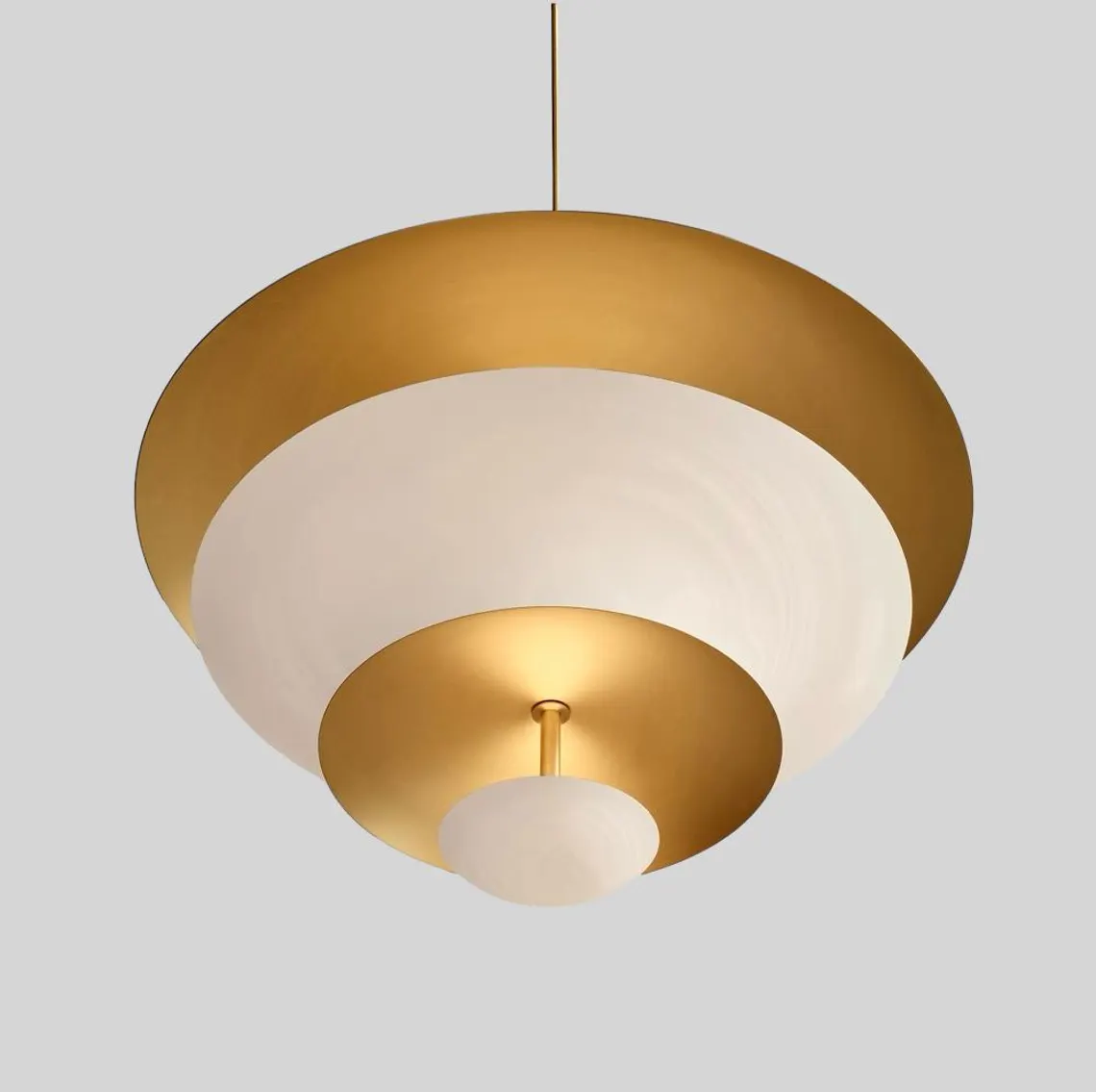 24 Inch Unique Metal & Brass Chandelier Light – Handcrafted Home Decor light fixture