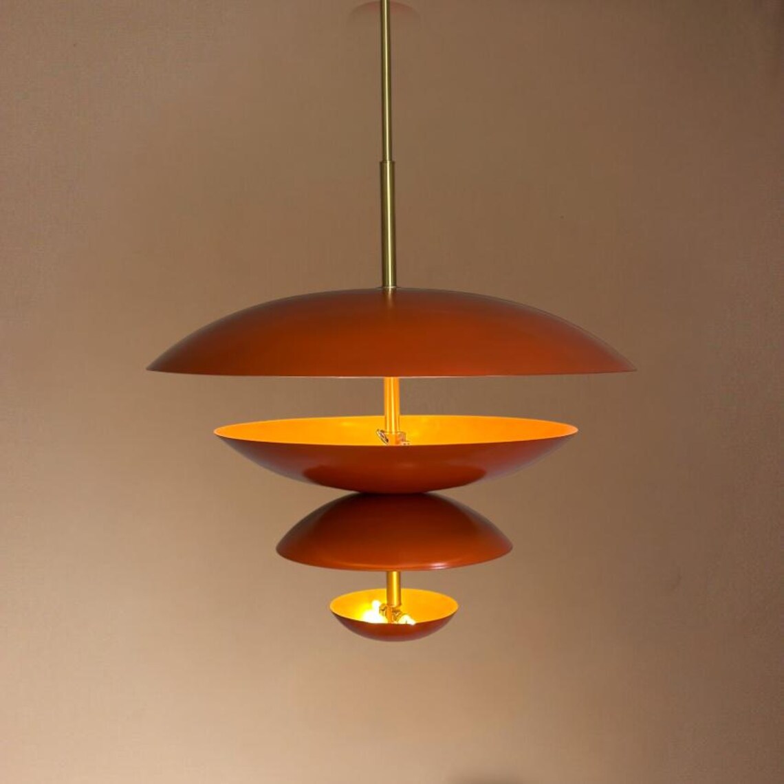 Handmade Metal & Brass Chandelier Light Home Decor Fixture.