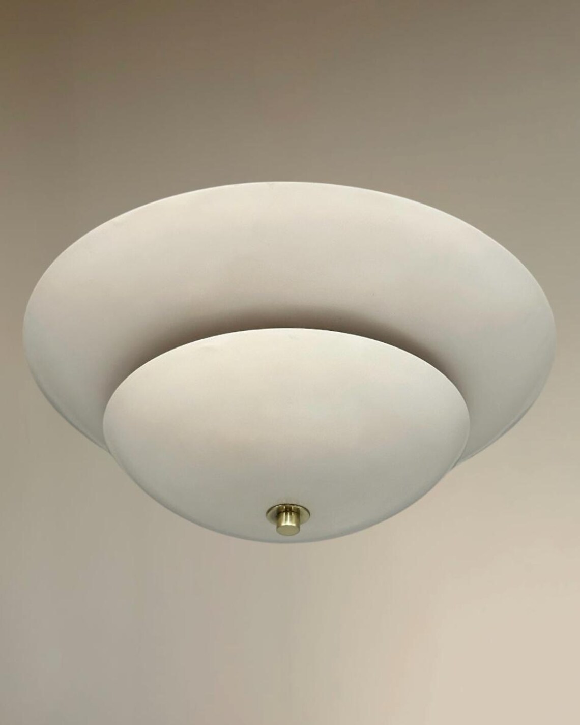 Handcrafted Brass Flush Mount Lamp: Unique Style Lighting Fixture